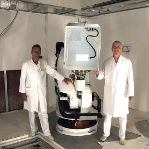 Installation des CyberKnife-Systems beginnt 